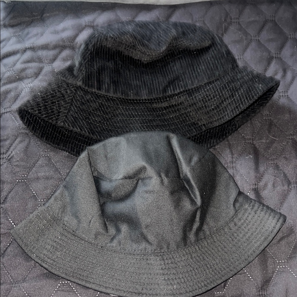 Black Bucket Hat Set